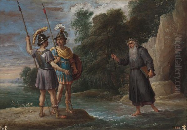 El mago descubre a Carlos y Ubaldo el paradero de Reinaldo (La busqueda de Reinaldo) - view 1