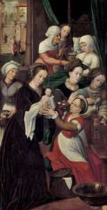 El Nacimiento de la Virgen by Ambrosius Benson