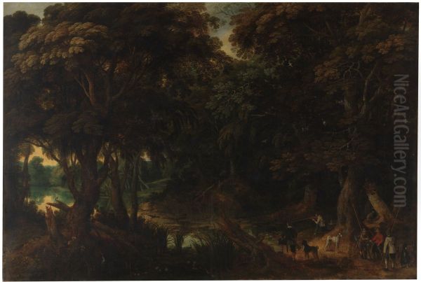 Hunters of mallards - view 1