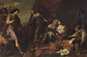 Masinisa llorando la muerte de Sofonisba (?) by Paolo Domenico Finoglia