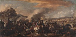 Fight for possession of a fortress by Jacques Courtois