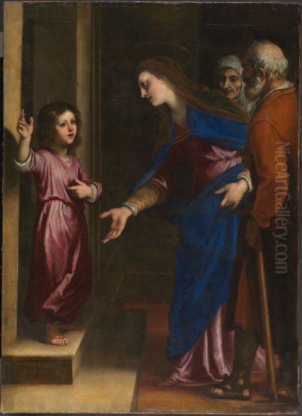 Jesus nino, en la puerta del Templo - view 1