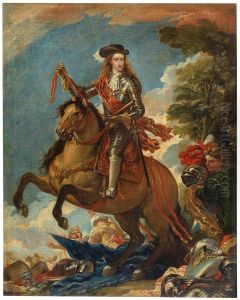 Charles II by horse by Luca Giordano