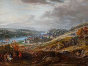 Le siege de la ville et du chateau de Dinant sur la Meuse en mai 1675 - Adam Francois van der Meulen