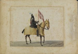 (Capitao das guardas no cortejo de Sao Jorge) by Jose dos Reis Carvalho