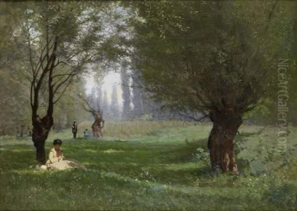 Femme Dans Un Parc - view 1