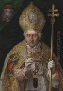 El cardinal Pedro Inguanzo Rivero by Matias Moreno