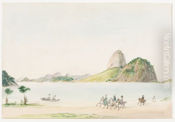 Praia de Botafogo com Pao de Acucar (atribuido) - view 1