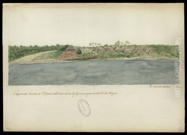 Prospecto da povoacao de S. Joaquim do Cuane dentro da foz, e na margem austral do rio Uaupes - view 1