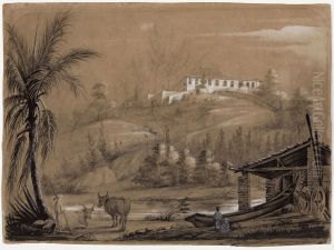 Sede de fazenda nos arredores do Rio de Janeiro (atribuido) by Nicola Antonio Facchinetti