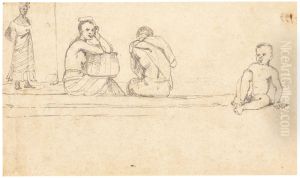 Slaves and negroes at Rio and Bahia by Charles Landseer