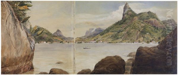 The Corcovado from opposite side of Botafogo Bay - view 1