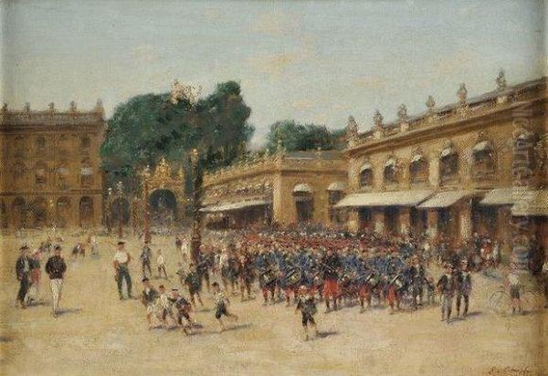 Le Retour Des Grandes Manoeuvres, Place Stanislas. - view 1