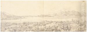 View of bay and Mainland from upper part of Destierro by Charles Landseer