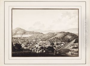 Vista da Cidade de St. Sebastiao do Rio de Janeiro tirada do Convento de Sta. Thereza by Karl Robert von Planitz