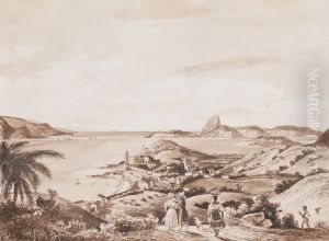 Vista de Nossa Senhora da Gloria e da Baia do Rio de Janeiro by Friedrich Salathe