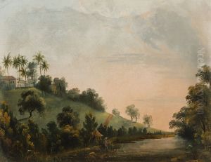 Vue du Lac de la (.) pres de la nouvelle habitation (atribuido) by Brasiliana Iconografica