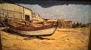 Boat on land