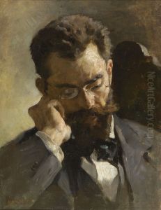 El pintor Francisco Pradilla by Alejandro Ferrant Y Fischermans
