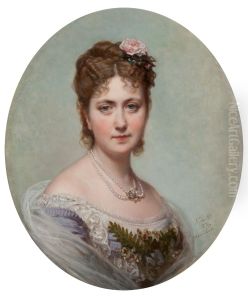 Retrato de Elisa Tapia y Parrella, esposa del banquero y politico Adolfo Bayo, Consejero del Banco de Espana.