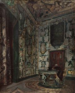 Salon de Porcelana del Palacio Real de Madrid by Vicente Palmaroli