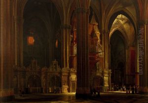 Vista del interior de la seo de Zaragoza