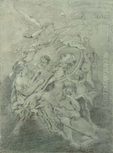 Design For A Frontispiece Commemorating The Accession Of Louis Xvi In 1774