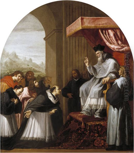 Saint Bruno and his Six Companions Visit Saint Hugo - view 1