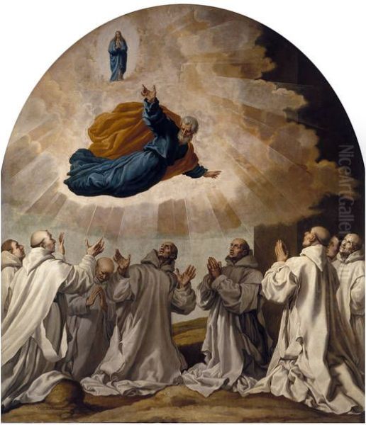 The Virgin Mary and Saint Peter Appear to the First Carthusians - view 1