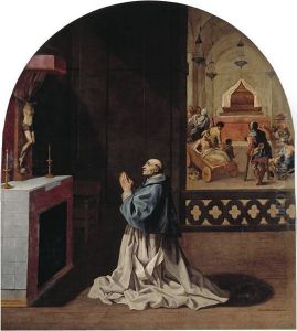 Father Bernard Praying in the Portes Charterhouse