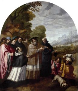 Saint Hugo Accompanies Saint Bruno and His Six Companions to the Chartreuse Highlands
