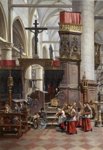 En la iglesia dei Frari de Venecia by Ricardo Maria Navarrete Fos