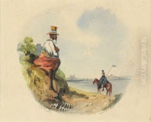 Estudo para frontispicio Montevideo by Jules Marie Vincent de Sinety