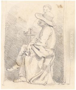Figures of St Pauls by Charles Landseer