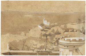 Gloria Church and Bay of Rio Janeiro from Dr. Dickson's by Charles Landseer