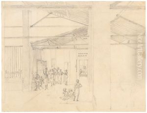 Goupe of Slaves on Sale by Charles Landseer