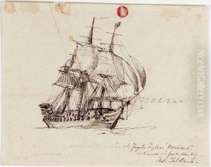 La Fregata Inglese 'Narcisus', entrando in Porto Stanley - Isle Falkland