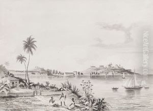 Morro do Castelo e Praia d'Ajuda by Friedrich Salathe