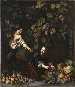 Ragazzi che prendono frutta Ragazzi che prendono frutta