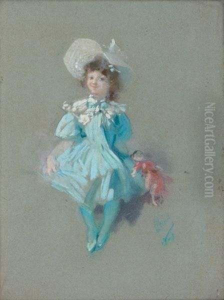 Fillette A La Poupee - view 1
