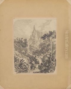 Paisagem com cascata em Teresopolis (atribuido) by Brasiliana Iconografica