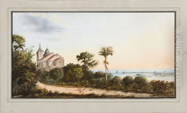 Paisagem com igreja (atribuido) - view 1