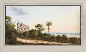 Paisagem com igreja (atribuido) by Brasiliana Iconografica