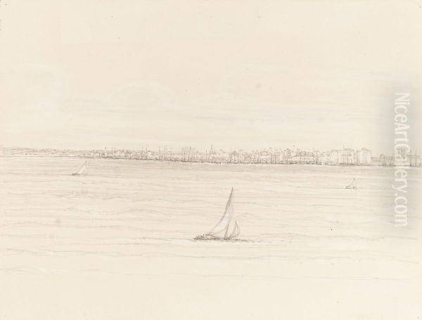 Pernambuco - from the 'Avon' Steamer April 21th 1855 - view 1