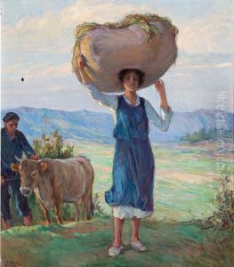 Campesina vasca by Francisco Maura Y Montaner