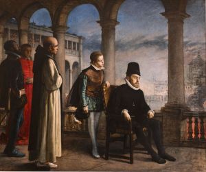 Felipe II presidiendo un auto de fe