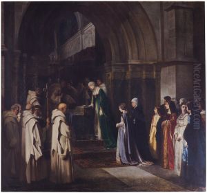 La reina Isabel la Catolica en la Cartuja de Miraflores