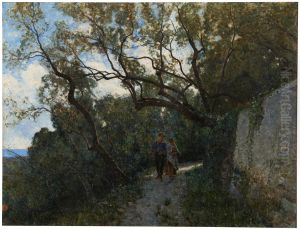 Paisaje en las cercanias de Genova o En el bosque