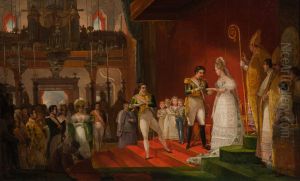 Casamento de D. Pedro I e D. Amelia by Jean Baptiste Debret