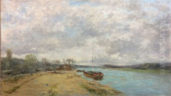 Banks of the Seine between Effondre and Montmeillant - view 1